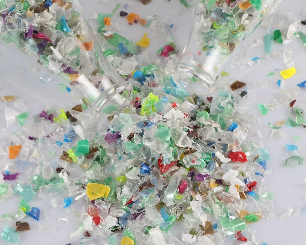 PET Flake Mix Colored PCR