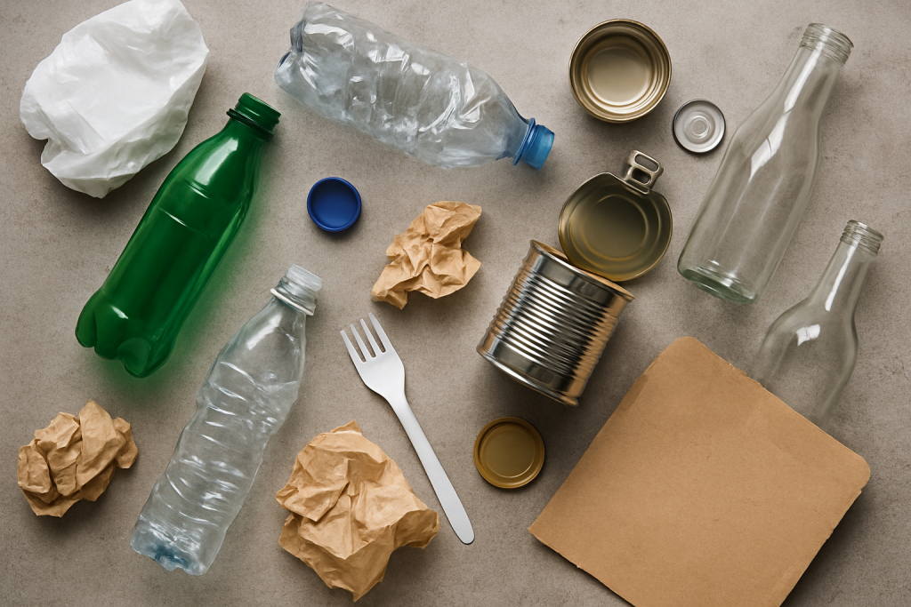 Recycling begins with separation—each item starts its journey toward renewal.